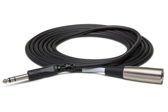Hosa Balanced Interconnect 1/4'' TRS to XLR3M (M) -10 foot