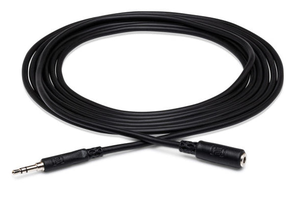 Hosa Headphone Extension Cable 3.5mm TRS (F) to 3.5mm TRS (M) - 5 foot