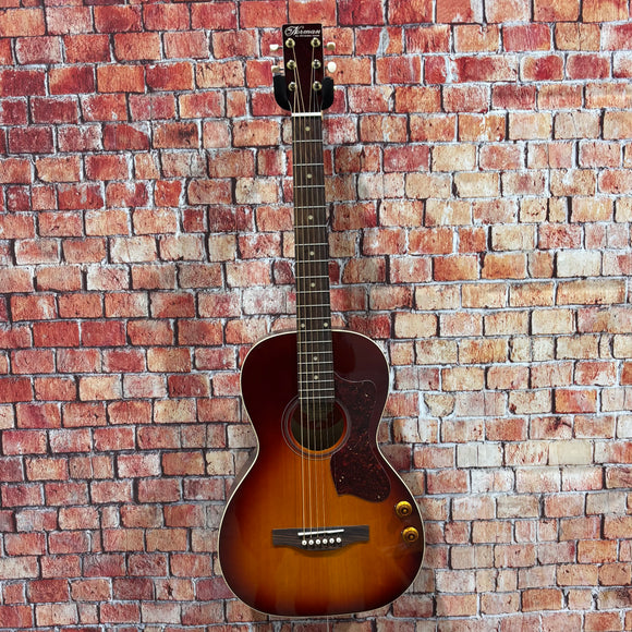 Damaged Norman B18 Parlor GT Q-Discrete Acoustic Guitar - Cherry Burst