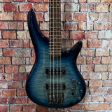 Damaged Ibanez SR400EQM Bass Guitar - Cosmic Blue Stardust