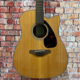 Used Yamaha FGX800C Acoustic Electric Guitar - Natural Finish