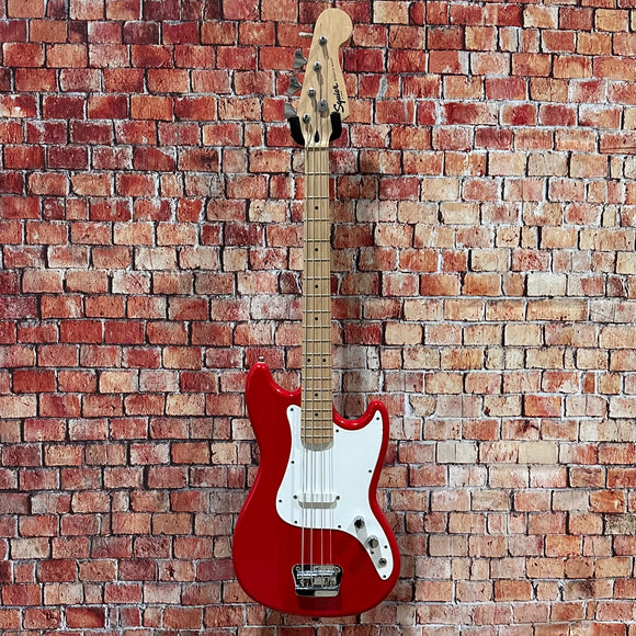 Used Squier Bronco Bass - Torino Red