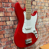 Used Squier Bronco Bass - Torino Red