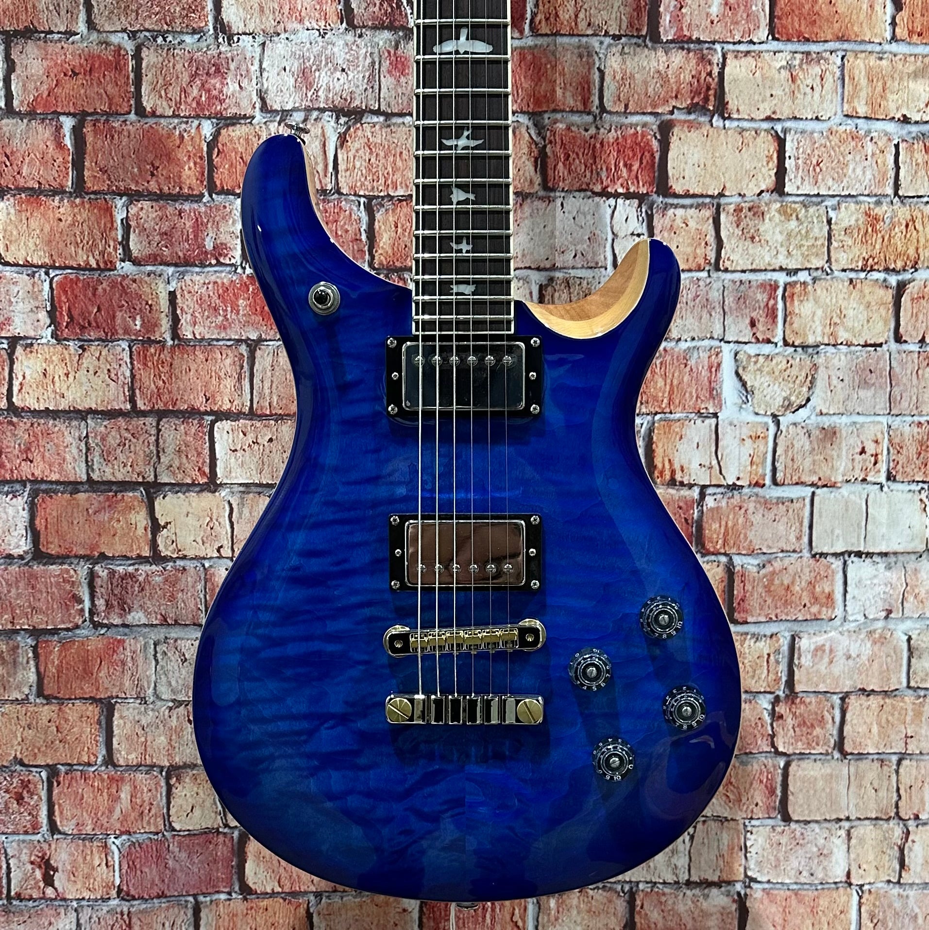 PRS SE McCarty 594 Quilt - Faded Blue Burst w/ Bag – Ardens Music