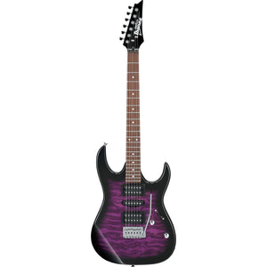 The GRX70QA is an affordable guitar — but you wouldn’t know it from looking. Its eye-popping quilted maple top gives it an expensive look that belies its price tag. But the GRX70QA isn’t about looks — it delivers killer sound to match. Its poplar body supplies a resonant, balanced-sounding base for your tone.
