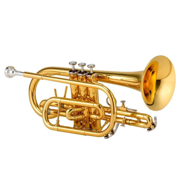 Jupiter JCR700 Student Bb Cornet with British-Style Mouthpiece - Lacquer