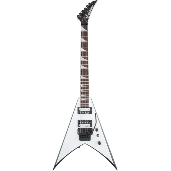 Jackson JS32 King V - White w/ Black Bevels