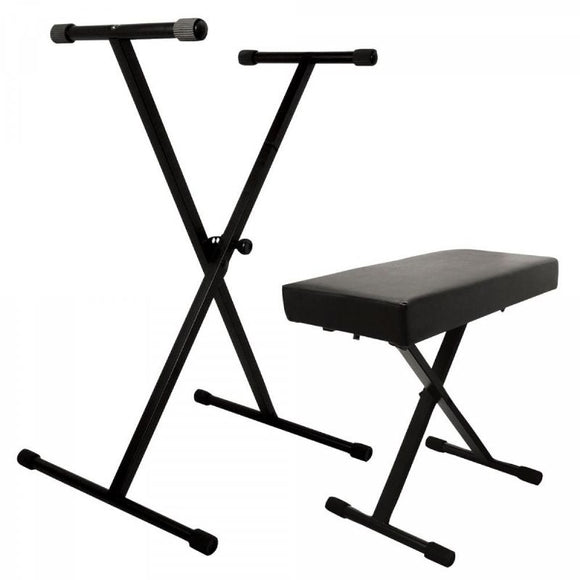 On Stage Keyboard Bench & Stand Pack