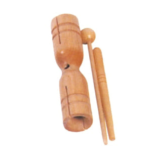 Mano Percussion Double Tone Wood Block With Beater - Large