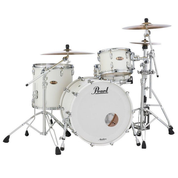 Pearl Masters Maple Reserve 3-Piece Drum Shell Pack, Matte White