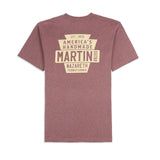 Martin Keystone T Shirt - Sangria, XL