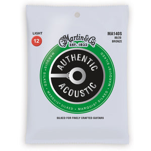 Martin MA140S Marquis® Silked Acoustic Guitar Strings - Light, 12-54