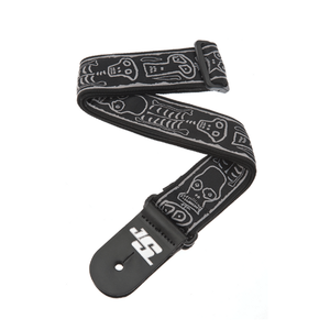 D'addario JS Guitar Strap - Skull n' Bones