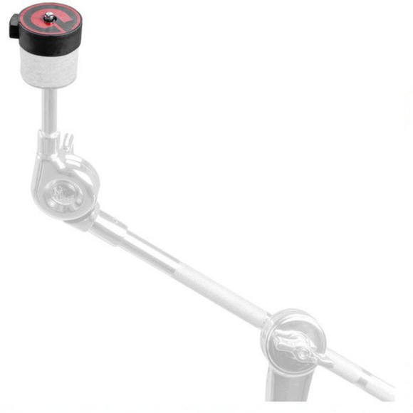 The Quick Release Cymbal Lock is designed to be a very quick and easy cymbal change. Simply press the release button, and slip on or off the cymbal post. The spring-loaded release button, has high tension with inner grabber teeth so that the cymbal mount cannot be removed without manually pressing it.