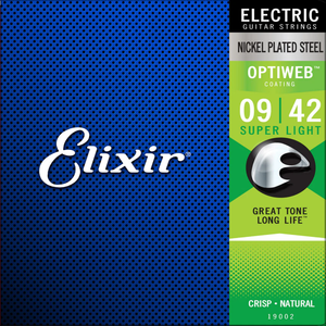 Elixir Optiweb 9-42 Super Light Electric Guitar Strings 19002