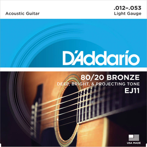 D'addario EJ11 Light 12-53 Acoustic Strings