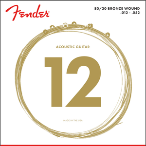 Fender 12-52 80/20 Bronze Acoustic Strings