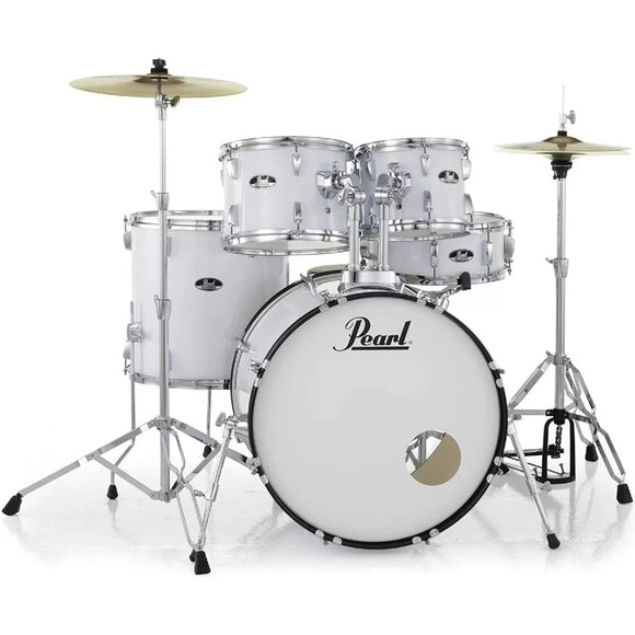 Regardless of when your rhythmic journey starts, Pearl's Roadshow Series has a drum set package to get you on the road to drumming greatness. 6-ply Poplar Shell: Molded to create a singular resonance chamber for power, tone and sustain. 45-Degree Bearing Edge: A hand cut edge for precise head contact and better sound from the shell. Built for Powerful Tone. 