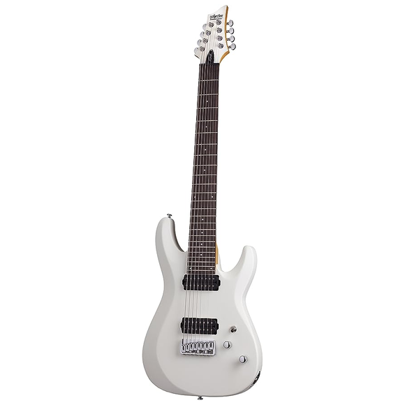 The Schecter Deluxe Series features: a Basswood body, Maple neck (C-8 includes Carbon Fiber Reinforcement Rods), Rosewood fingerboard, 24 X-Jumbo frets, and loaded with Schechter Diamond Plus pick-ups. The Deluxe Series not only looks cool, but also combines professional quality, playability and tone to excite and inspire. 