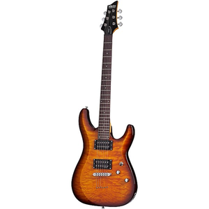 The Schecter C-6 Plus Electric Guitar packs a lot of features to make it a great value for the price. It sports a comfortable basswood body with a bolt-on maple neck. The rosewood fingerboad has a 14" radius and 24 jumbo frets for playing ease. Schecter open-coil humbuckers provide all the power you'll need, while Schecter tuners and tune-o-matic bridge keep everything in tune. 