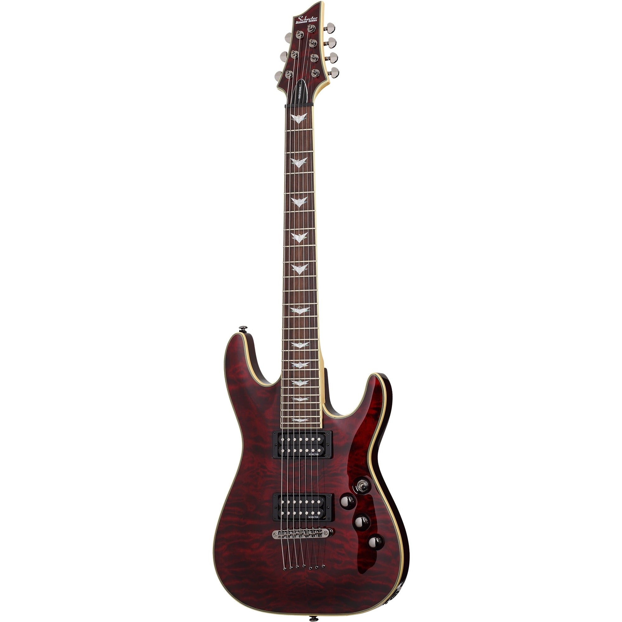 Schecter Omen Extreme-7 7弦ギター Schecter Omen Extreme 7 Electric Guitar - Black Cherry