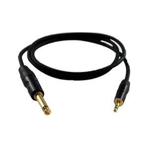 Performance Series 1/8" mini TRS to 1/4" phone cable, made with top quality cable and REAN connectors. To plug your portable device into a mixer or DI, with mono summing of the channels.