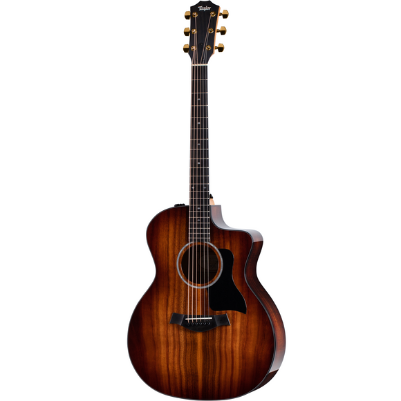 Players who love the sound and look of Hawaiian koa will appreciate the Taylor 224ce-K DLX, a Grand Auditorium acoustic-electric guitar with a solid koa top and layered koa back and sides. Tonally, expect koa's lustrous midrange and top-end sparkle, plus a dash of warmth in the low end that keeps things remarkably balanced.