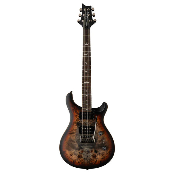 PRS SE Exotic 24-08 Limited Edition Burl Electric Guitar - Charcoal Cherry Midnight