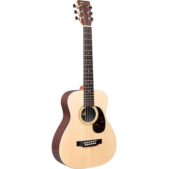 The Little Martin is big on tone, quality, and versatility and includes sustainable wood parts. New to the series, the LX1R features a solid spruce top for warmth and projection, paired with stylish rosewood pattern HPL. 