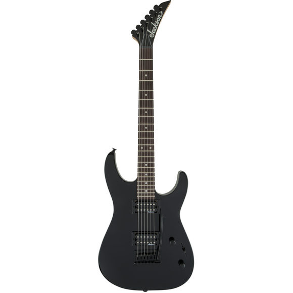 The Jackson JS11 Dinky - Gloss Black features a poplar body and a bolt-on maple speed neck with graphite reinforcement for rock-solid stability. The flat 12” radius amaranth fingerboard allows for easier chording, feels great for rhythm playing and handles bends well during lead playing.