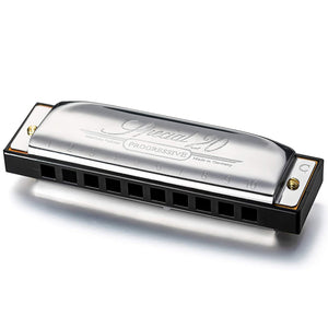 Awesome response, superior bendability and the sweetest tone ever. The Hohner Special 20 harp is the first choice for those learning to play. Its special airtight design makes it the most recommended go-to harp for harmonica players of any style, including blues, country, folk or rock. 