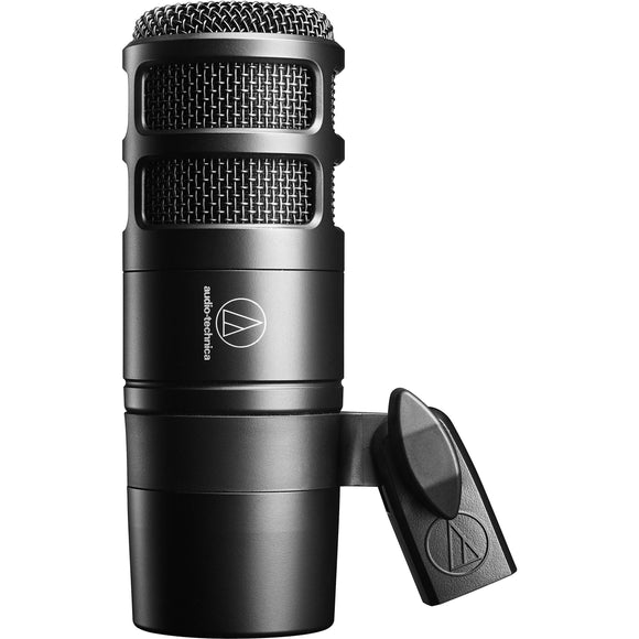 The Audio-Technica AT2040 microphone offers podcasters and content creators all the features needed to get started or to upgrade their setups for a more professional sound.  Enjoy outstanding audio without having to worry about background noise: this microphone’s unique design produces consistent audio quality at a close range without annoying pops, and the integrated shock mount further minimizes noises, shocks, or vibrations.