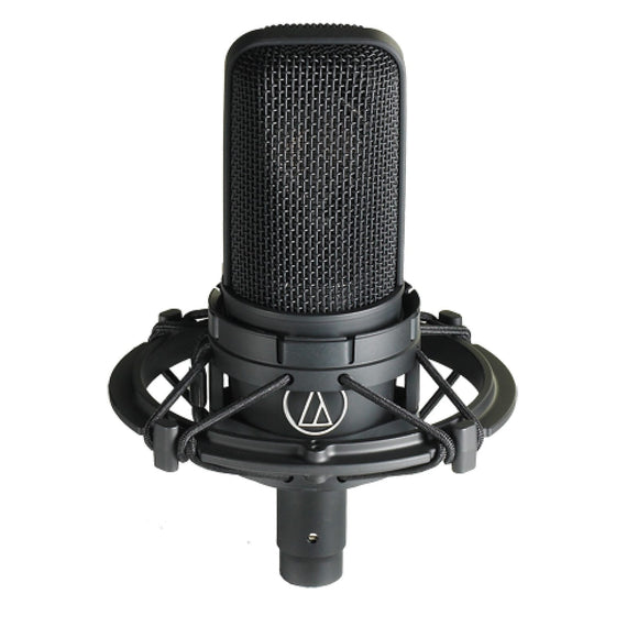 The Audio-Technica AT4040 side-address condenser microphone features an advanced large diaphragm tensioned specifically to provide smooth, natural sonic characteristics. A marriage of technical precision and artistic inspiration, the AT4040 offers exceptionally low noise, wide dynamic range and high-SPL capability for greatest versatility.