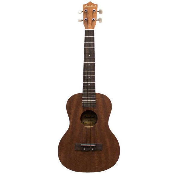 The Beaver Creek BCUKE-T, Mahogany Tenor Ukulele has a Mahogany Top, Mahogany Back & Sides and includes a Gig Bag. This is an ideal instrument for children and beginners looking for a tenor as opposed to a soprano.