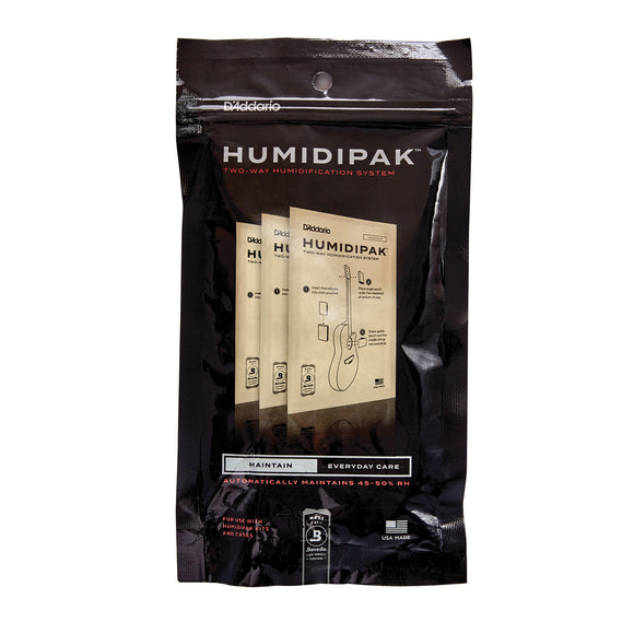 D'Addario Humidipak Humidification System Replacement Packs - 3-Pack