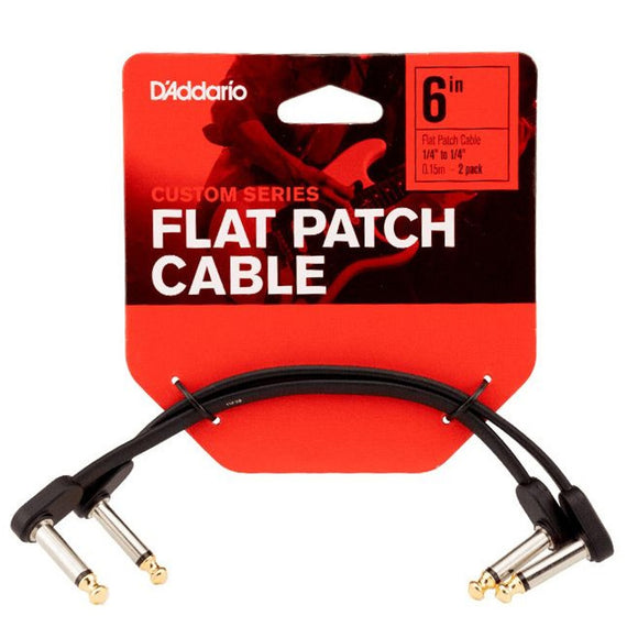 D’Addario’s Custom Series Flat Patch Cables help you optimize pedalboard space by allowing closer pedal placement while accurately transferring the subtle details of your sound.