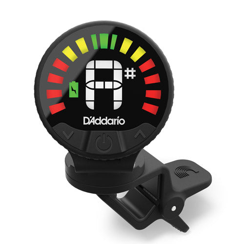 D'Addario's rechargeable Nexxus 360™ Tuner offers fast, accurate tuning without the cost and hassle of replacing batteries.