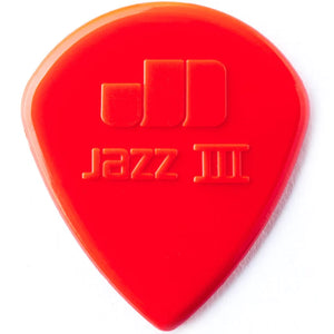 It's no wonder the Jazz III Nylon Pick has gained such a huge following among a variety of the world's top guitar players-its very shape is designed to let your technique take over. With a small profile, quick-release molded edge, and a sharp tip, the Jazz III Black Stiffo is a favourite among many players. 