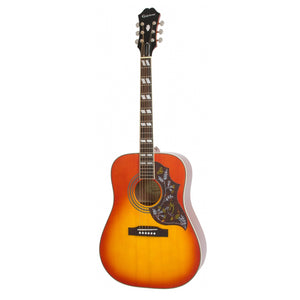 A Gorgeous Acoustic with a Classic Look  The look of the Epiphone Hummingbird Pro is nothing but classic. In fact, this 6-string acoustic-electric guitar is instantly recognizable, both in look and its warm sound. 