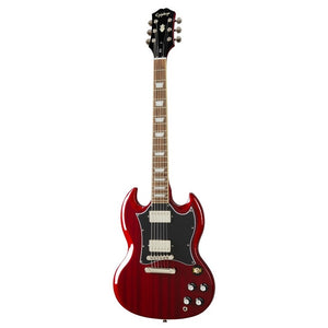 With its instantly recognizable body shape and top-shelf rock ‘n’ roll sound, the SG has found its place in the pantheon of iconic electric guitars. The Epiphone SG standard takes all of the qualities that made the SG a classic and fits them into a high-quality, neatly priced guitar that you’re sure to love. 