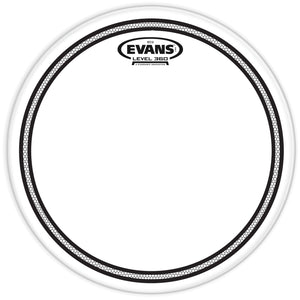 Evans™ EC2™ series features two plies of 7mil film with optimized attack, tone, length of sustain and ease of tuning for each size head. The Sound Shaping Technology (SST™) Edge Control ring mounted on the underside delivers an extremely well balanced and pre-EQ'd sound across the full kit by varying the size of the ring for each different head size.