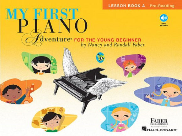 Written for ages 5 and 6, My First Piano Adventure® captures the child’s playful spirit. Fun-filled songs, rhythm games and technique activities develop beginning keyboard skills.