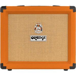 The twin channel Orange Crush 20 Combo Amplifier takes an uncompromising approach to guitar tone and puts it in a compact and portable package. With footswitchable Clean and Dirty channels our new high gain, four stage preamp design serves up a huge palette of overdriven and distorted sounds, rich in harmonic overtones.