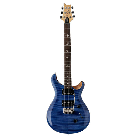 The SE Custom 24 brings the original PRS design platform to the high-quality, more affordable SE lineup of instruments. Played by internationally touring artists, gigging musicians, and aspiring players, the SE Custom 24 features a maple top, mahogany back, wide thin maple neck, rosewood fretboard with bird inlays, and the PRS patented molded tremolo.