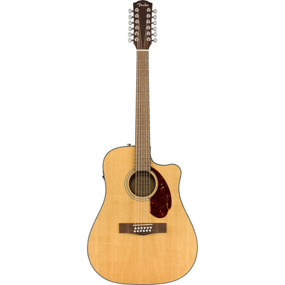 Fender's re-designed CD-140SCE now also comes in a 12-string option, providing classic jangle and bell-like sound with premium appointments. This model includes the same great feature set as its six-string counterpart, including a solid spruce top, rolled fingerboard edges and brand new 