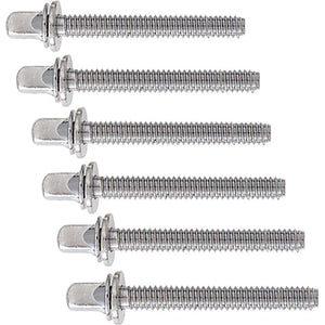 Make sure your drums are tuned and ready to go.  These 1-5/8" (42mm) tension rods are desgined to fit with snare drums, small and medium size toms.