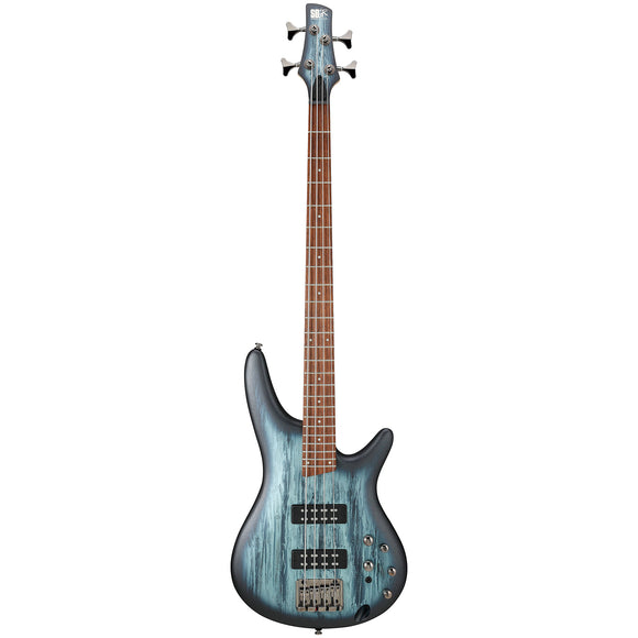 The SR Standard Series SR300E-SVM from Ibanez is a modern electric bass featuring a nyatoh body in a charred sky veil matte finish.  Whether you're a beginning bassist looking for your first quality instrument or a pro who needs a reliable backup, the Ibanez SR300E electric bass is an outstanding value.