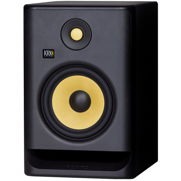 The KRK ROKIT 5 G4 5 inch Powered Studio Monitor features a pro-grade design, with low-distortion Kevlar drivers pushed by an efficient Class D power amp with a built-in brickwall limiter.