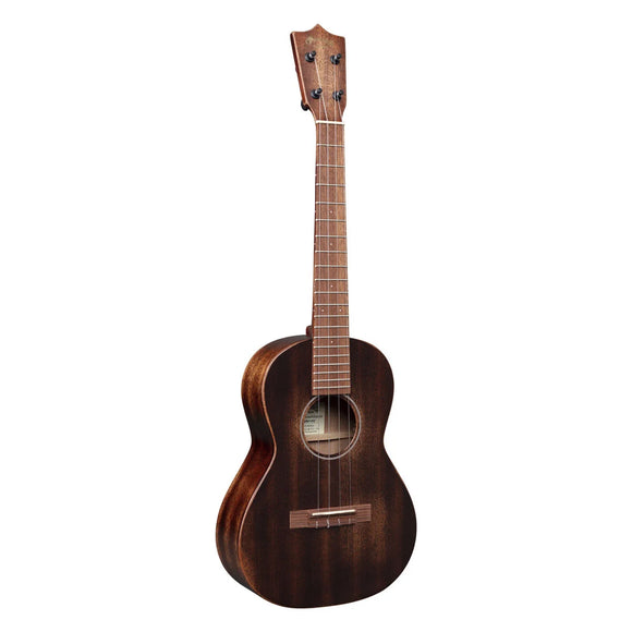 Martin has been making tenor-sized ukuleles since 1929, but nothing quite like this. An ultra-thin finish creates a beautifully weathered appearance that feels as if it’s an old friend you’ve been playing for years. The top, back and sides are all mahogany, making it lightweight with a bright tone.