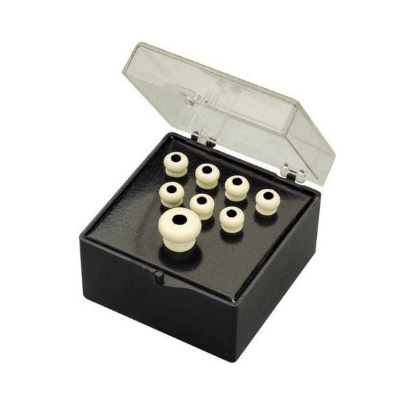 These white and black bridge and endpins are sure to hold your guitar string in place while not affecting your tone. Set of 6 bridge pins and 1 end pin.